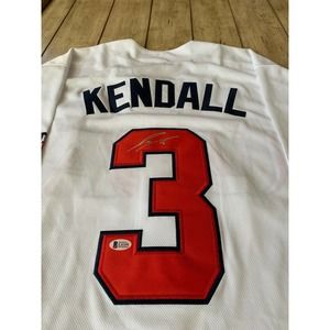 Jaren Kendall Autographed/Signed Jersey Beckett Sticker Los Angeles Dodgers LA
